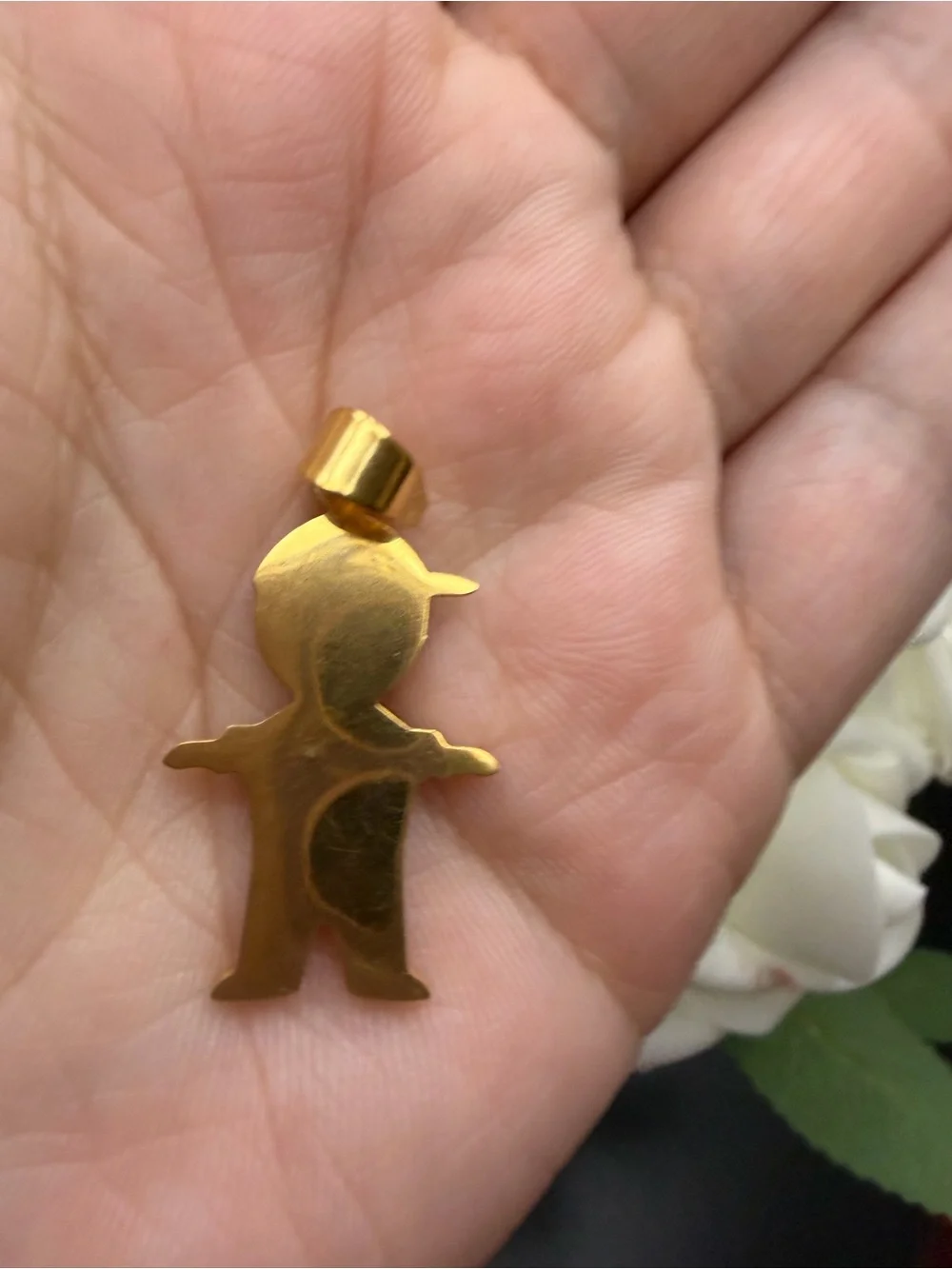 Stainless steel Kids Boy Pendant Charm - Cute Boy Figure